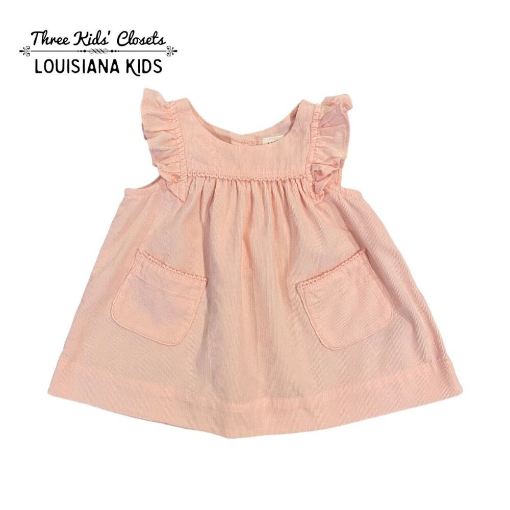 Baby Gap 0-3m Pink Corduroy Pocket Dress